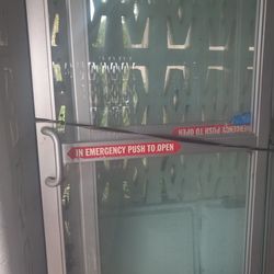 Heavy duty sliding door used