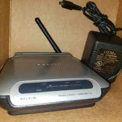 F5D72304 - Belkin 802.11b/g 54Mb/s DSL/Cable Gateway Wireless-G Router