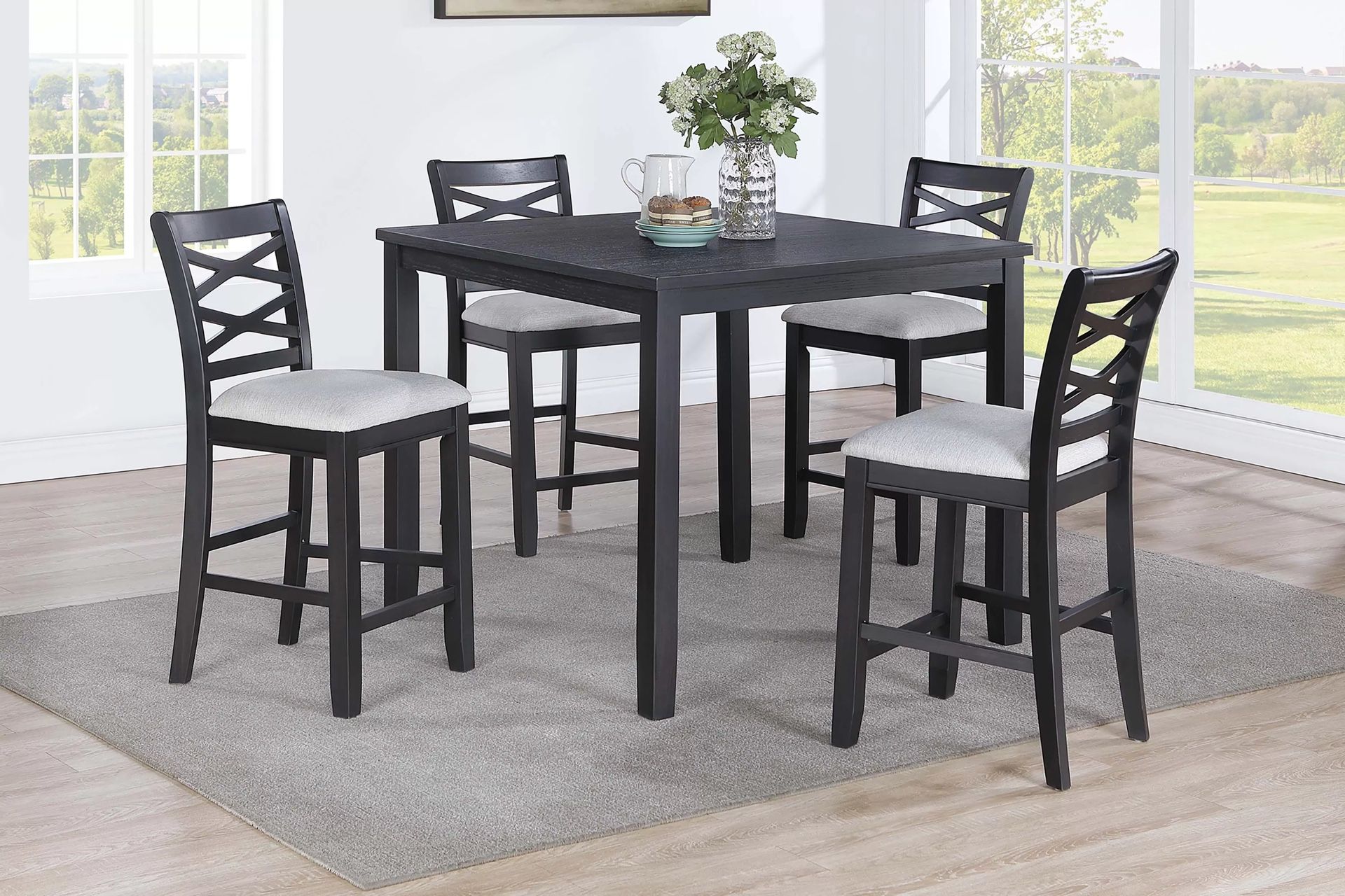 5PC Counter Height Dining Table Set 