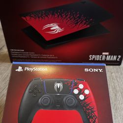 PlayStation 5 Spider-man 2 Limited Edition Cover And Controller. 