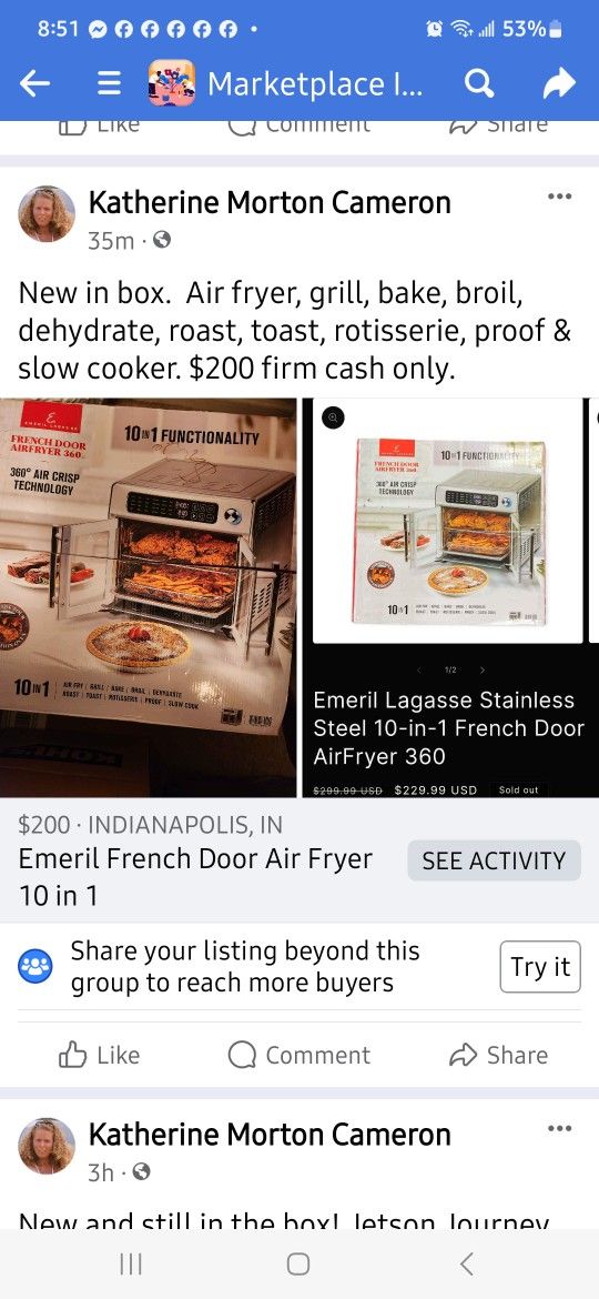 Emeril French Door Air Fryer 360 NEW & IN The Box