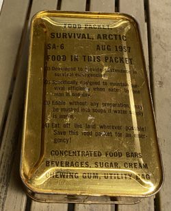 Food Packet, Survival, Arctic SA-6