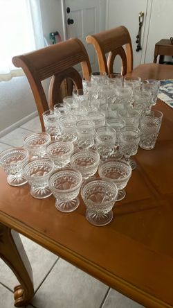 Vintage Anchor Hocking Wexford glasses