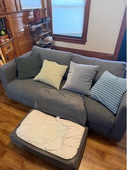 Pull-Out Sofa Bed (Couch) - Comes with set of sheets