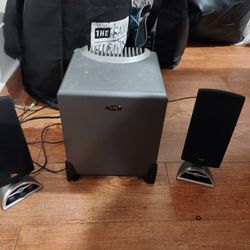 Desktop Speakers With Mini Subwoofer