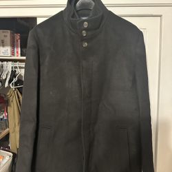 JWN Men’s Wool Car Coat Size Large