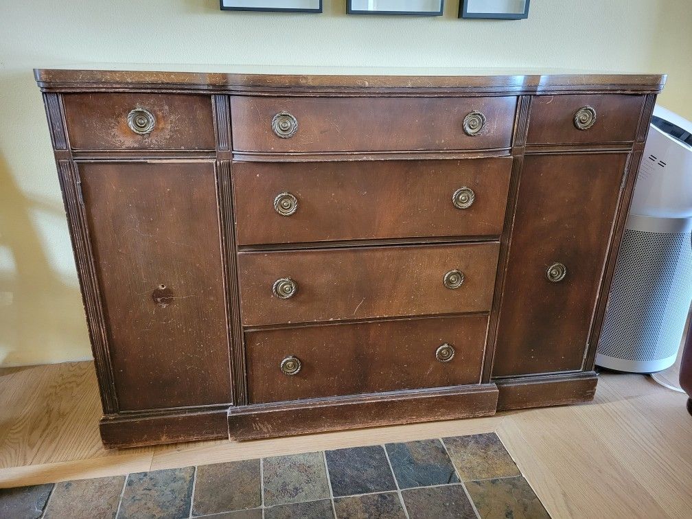 Antique Wood Buffet