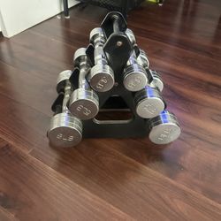 Chrome Metal Weights Set 