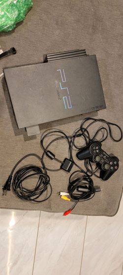 Sony PlayStation 2 Slim PS2 Console Bundle - Controller, Memory Card, Cables & Need for Speed Most Wanted