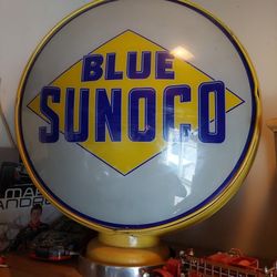 Gas station pump globe Sunoco 