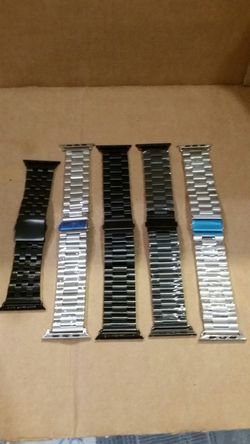 Apple watch 42mm serie 1/2/3 stainless steel bands ($25 each).