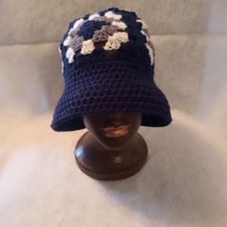 Crochet Granny Square Bucket Hat