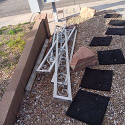 Backyard Patio Metal Posts