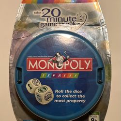 Monopoly Express - Fast Dice Game (New, Sealed)