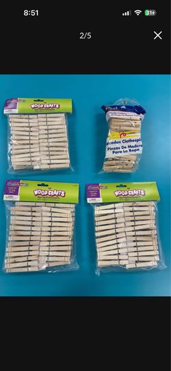 444 clothespins - 3” - school, teacher, craft, laundry, office