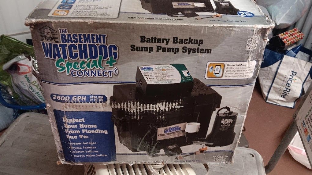 Basement Watchdog Backup Sump Pump System