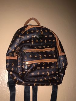 Backpack Dark Brown Tan In good shape