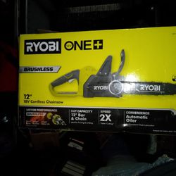 Ryobi 12" 18v Cordless Chainsaw New In Box