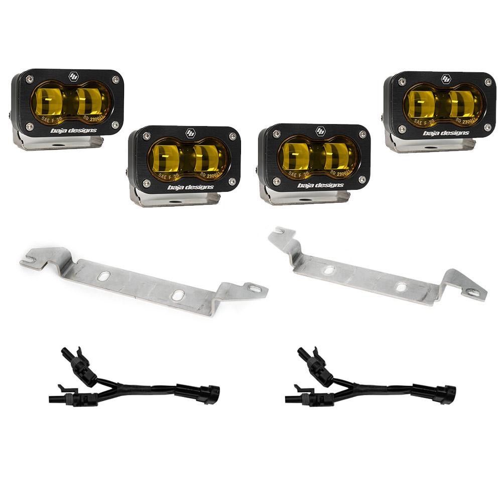 2024+ Toyota Tacoma Baja Designs SAE Fog Light Kit (Amber)