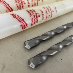 2 NEW Milwaukee Percussion Carbide Bits