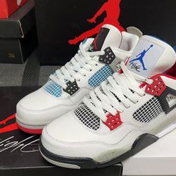 Shock absorbing mid-top white sneakers