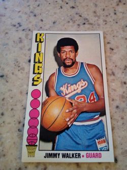 Vintage 1976 Topps basketball/ Jimmy walker/ Kansas City Kings/guard/card # 92