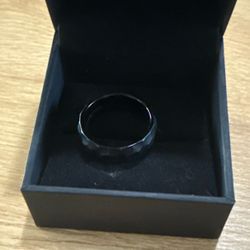 Men’s Ring Hammered Tungsten 8mm
