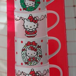 Hello Kitty 4pc Mug Set