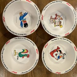 Kelloggs “The Best To You Each Morning” Collectable Bowls Rare