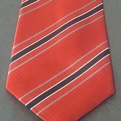 President DONALD J TRUMP Signature Collection Red White Black Striped Necktie Tie