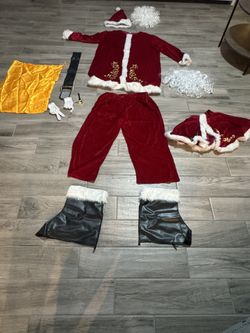 Santa Claus Costume for Men Adult Santa Size 3 XL