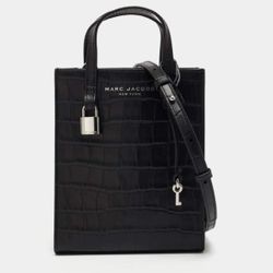 NEW Marc Jacobs Croc Embossed Crossbody Bag