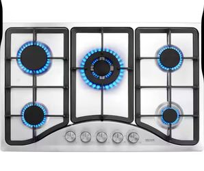 30 in. 5 Burners Gas Cooktop Stove Top