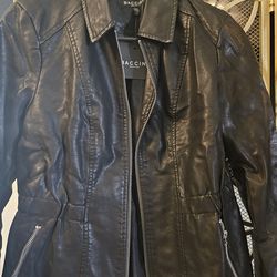 Zippered Leather Jacket
