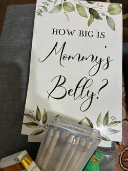 How Big Is Mommy's Belly Baby Shower Game