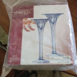 Crystal Candle Holders New In Box