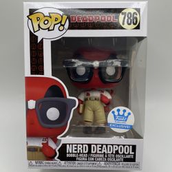 (NEW) Funko POP! Marvel Deadpool #786 Nerd Deadpool (Funko Exclusive) Perfect Christmas Gift for any Deadpool fan or collector 