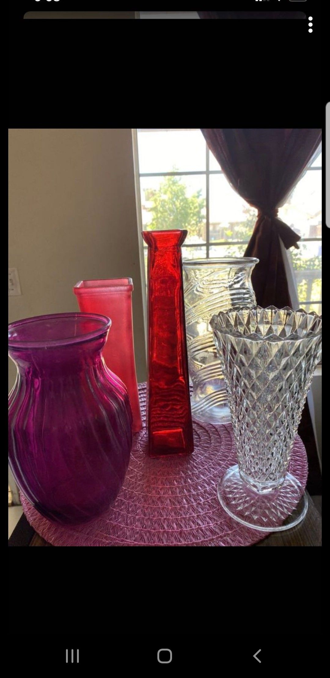 Glassware, vases