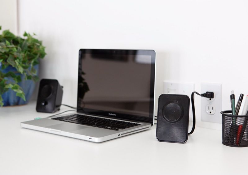 New Amazon Basics Black Computer Speakers