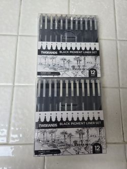 2 BOXES OF TWOHANDS BLACK PIGMENT LINER SET 