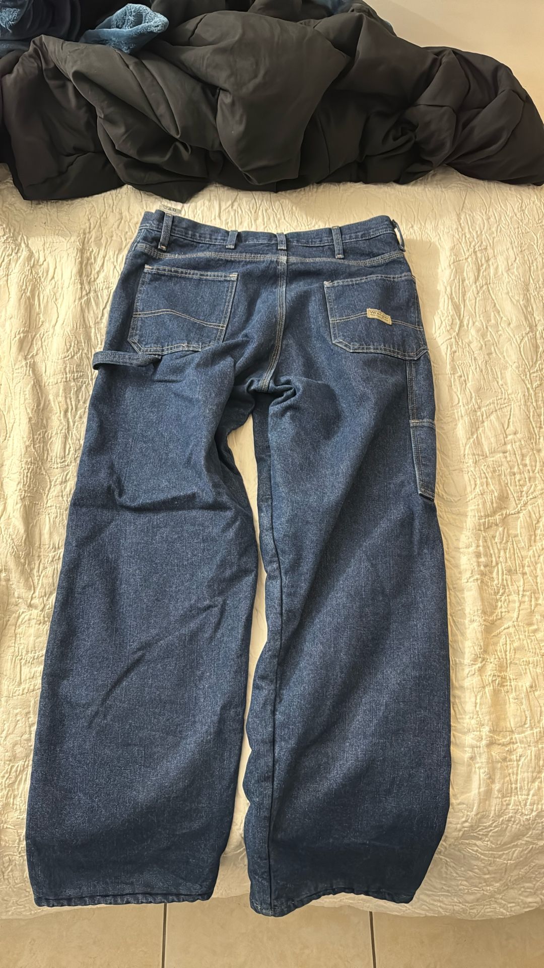 Vintage Wrangler Carpenter Fleece Lined Jeans