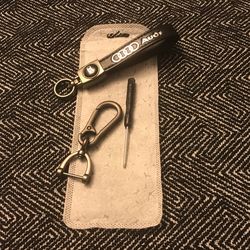 Audi Leather Keychain