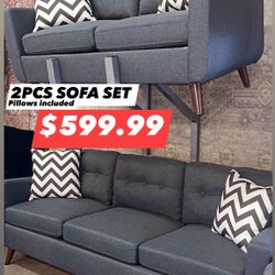 2pcs Sofa Set 