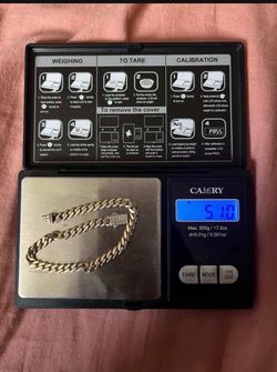 Miami Cuban Bracelet and Nugget Earrings