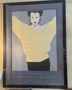 Yellow Sweater Print by Patrick Nagel - 33x45 ½” 