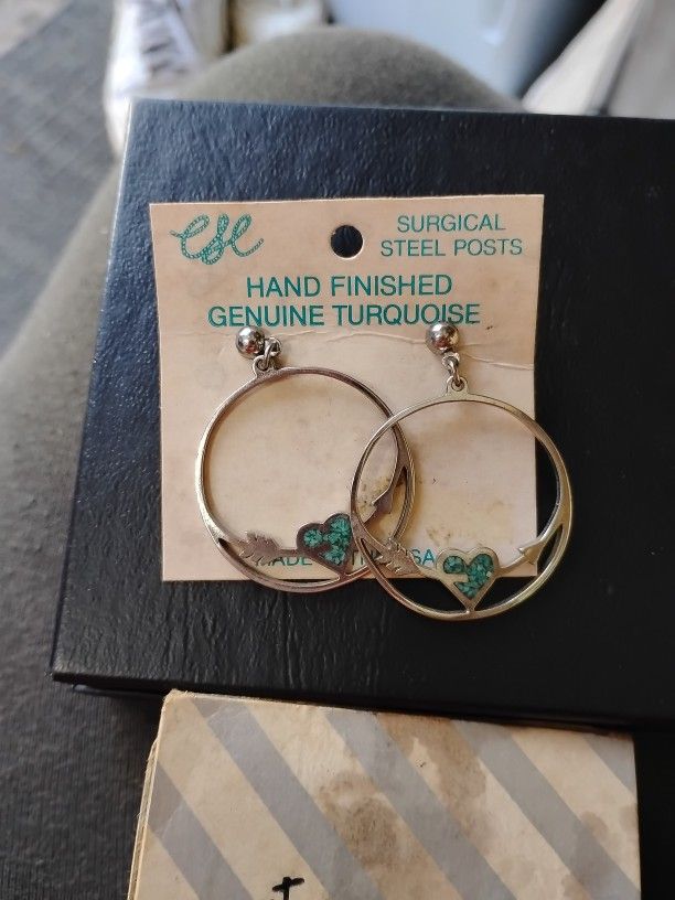 Gilbert Ortega's Turquoise And Silver Earrings