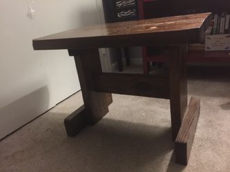 Solid wood table/end table/stand