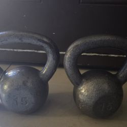 Kettle Bell 15 LBS Set Of 2