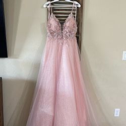 Size 8 Blush Evening Gown 