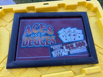 Real Vintage Las Vegas Slot Machine Glass Decoration Wall Art